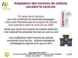 2026 06 Collecte Changement Horaires Canicule Internet