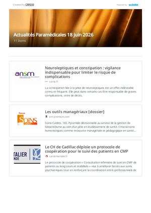 Actualités Paramédicales 18 Juin 2026