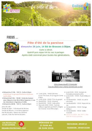 21 Au 28 Juin