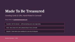 Made To Be Treasured Overview