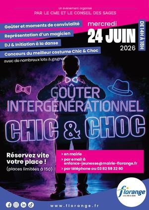 A3 Affiche Goûter Intergénérationnel