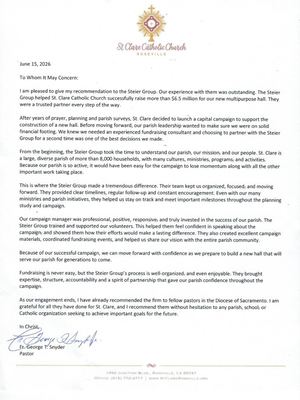 Clare Roseville Letter of Recommendation