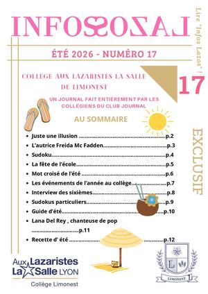 INFOS LAZOS NUMÉRO 17 -ETE 2026