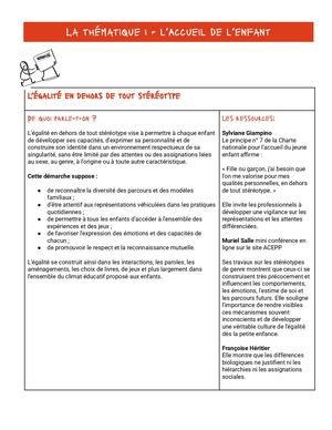 Notions Clé- L’égalité En Dehors De Tout Stéréotype