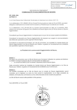 DP 2026 094 Billetterie Greg Zlap