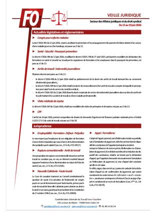 498 Veille Juridique Du 15 06 26 Au 19 06 26