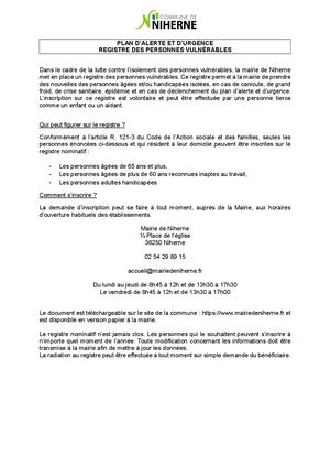 Personne Vulnerable Cerfa