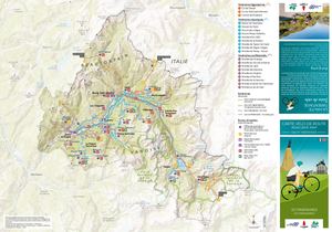 Carte Vélo de route Haute Tarentaise