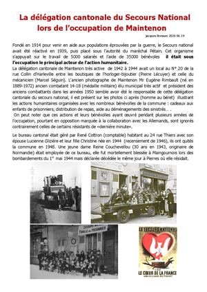 Secours National à Maintenon 2026 06