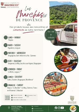 Les marchés en Dracénie