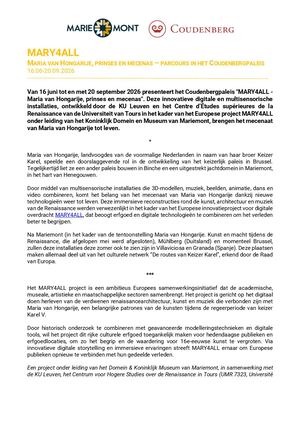2026 Communique De Presse Mary4all Coudenberg Nl