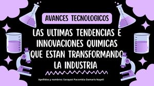 LAS ULTIMAS TENDENCIAS E INNOVACIONES QUIMICAS QUE ESTAN TRANSFORMANDO LA INDUSTRIA