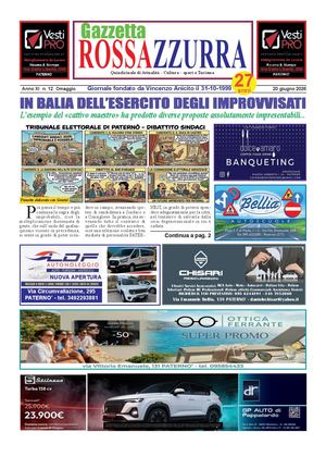 Gazzetta Rossazzurra 20 6 2026 Anno Xi N 12