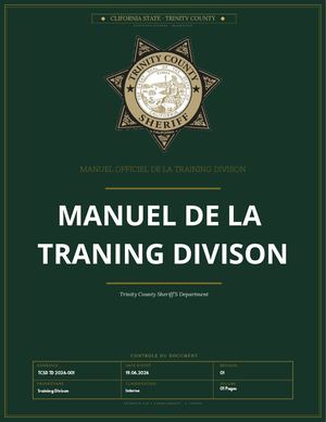 Training Division Manuel De Foramtion