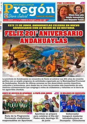 2026 06 19 Diario Pregon Apu