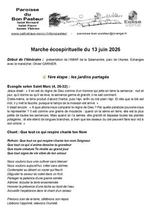 Marche éCo Spirituelle 13 06 2026