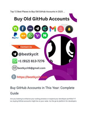 Top 11 Best Places To Buy Old Git Hub Accounts In 2025