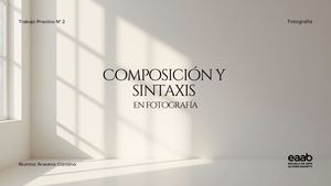 Composición Y Sintaxis En Fotografía
