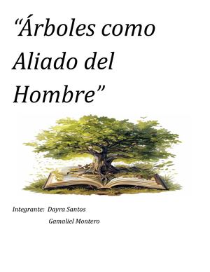 Arboles como aliados del hombre