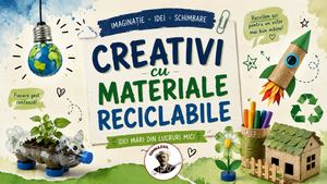 Creativi cu materiale reciclabile