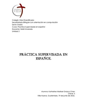 Practica Supervisa en español