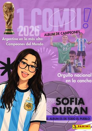 Documento A4 Portada De Revista De Fútbol Fotográfica Celeste Y Blanco