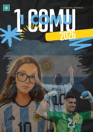 Documento A4 Portada De Revista De Fútbol Fotográfica Celeste Y Blanco (1)