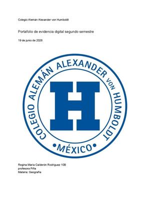 Portafolio de evidencias semestre 2