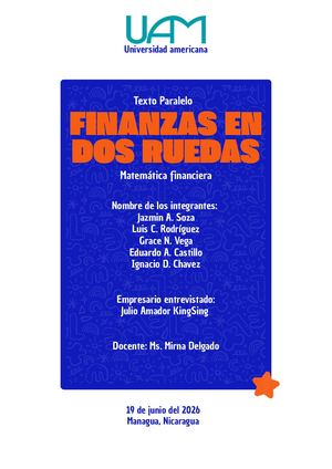 Finanzas En Dos Ruedas M F