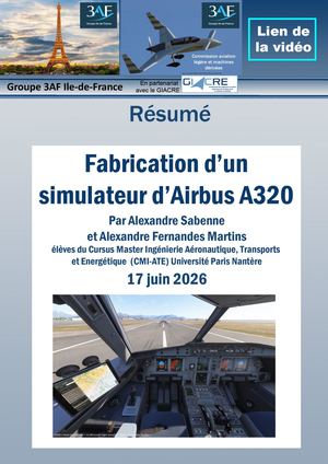 2026 06 Fabrication d'un simulateur d'Airbus A320 résumé