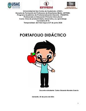 Portafolio Didáctico de Productividad