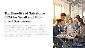 Top Benefits Of Salesforce Crm For Small And Mid Sized Businesses