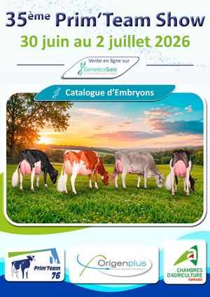 Catalogue d'Embryons - Prim Team Show 2026