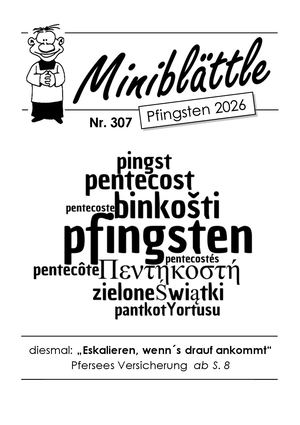 Miniblättle Pfingsten 2026