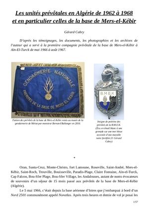 Prévôté De La Base De Mers El Kébir V Snhpg