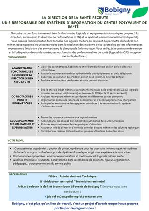 Direction De La Santé Responsable Si