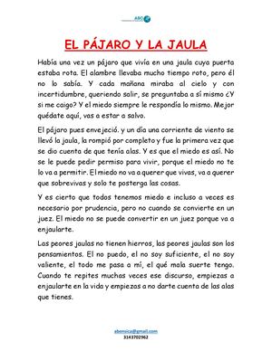 El Pájaro Y La Jaula