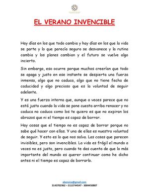 El Verano Invencible