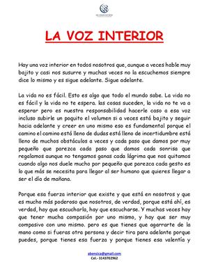 La Voz Interior