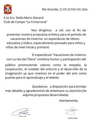 Propuesta Extendida Para Cimarrona