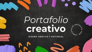 Presentación Portafolio Creativo Artístico Colorido