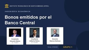Bonos Banco Central