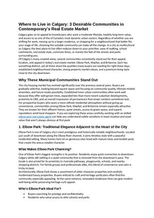 Where To Live In Calgary 3 Desirable Communities In 2026 05 08