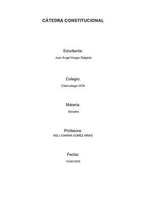 Cátedra Constitucional