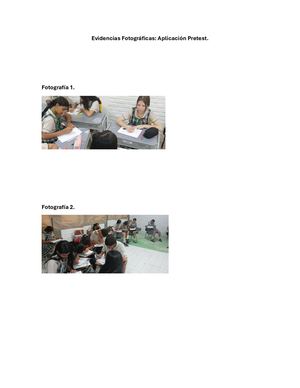 Evidencias Fotográficas