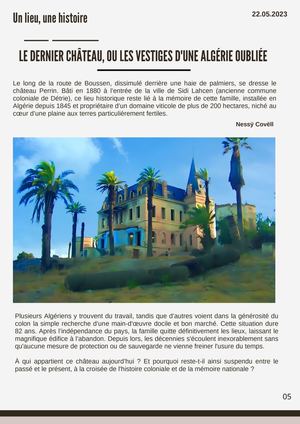 Le dernier château : ou les vestiges d'une Algérie oubliée