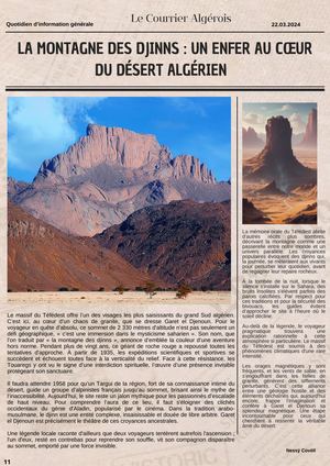 La Montagne Des Djinns : un enfer au coeur du désert Algérien