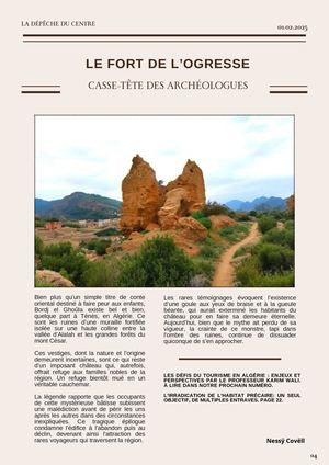 Le fort de l'ogresse : casse-tête des archéologues