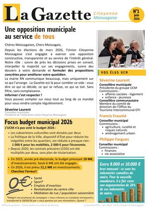 La Gazette N°1 Juin 2026 - Citoyenne Moissagaise
