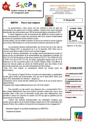 Bulletin 296 Juin Sarthe
